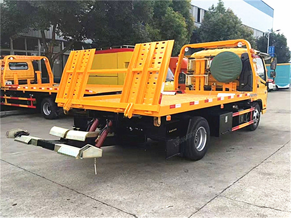 福田歐馬可一拖二藍牌清障車(chē)