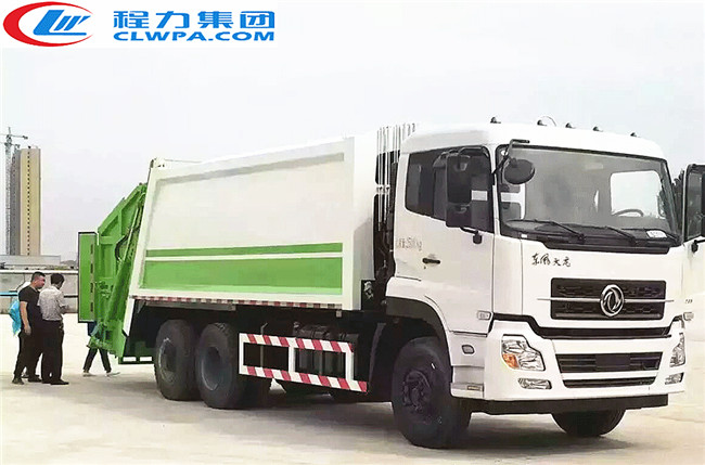 國五東風(fēng)天龍后雙橋壓縮式垃圾車(chē)