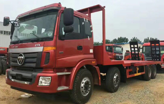 【國五】歐曼前四后八挖機平板車(chē)