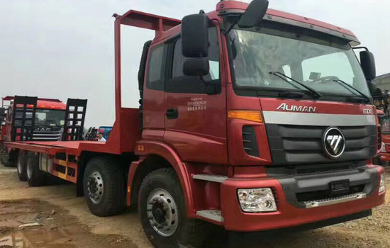 【國五】歐曼前四后八挖機平板車(chē)