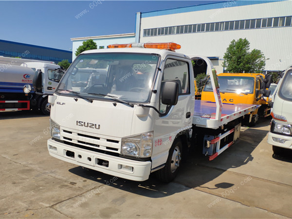 慶鈴五十鈴藍牌一拖二清障車(chē)