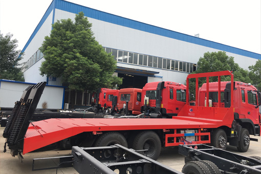 【國五】江淮K5前四后八挖機平板車(chē)