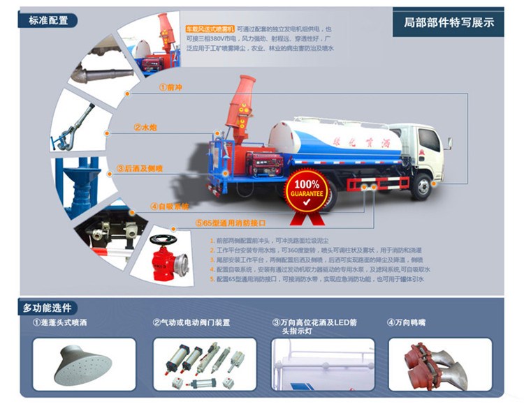 霧炮車(chē)標準配置