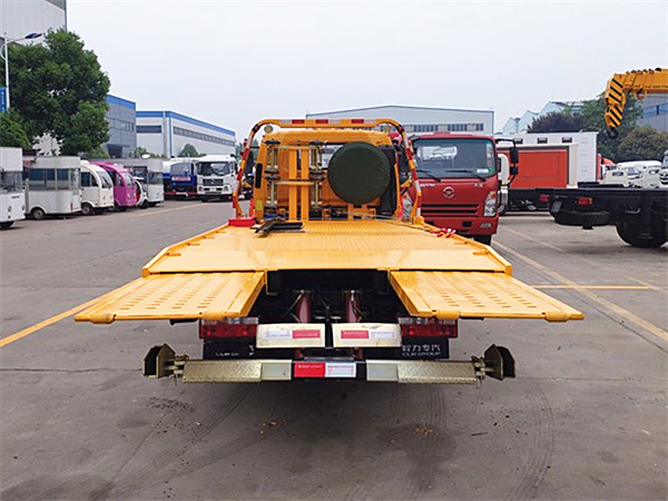 江淮V5一拖二藍牌清障車(chē)