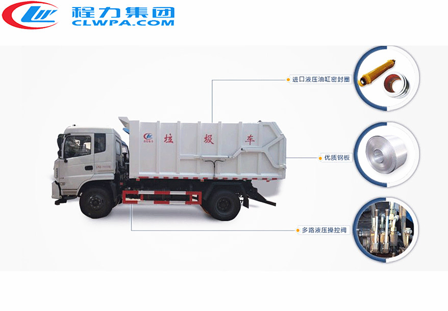 程力對接垃圾車(chē)主要部件分解圖