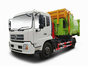 國五東風(fēng)天錦車(chē)廂可卸式垃圾車(chē)