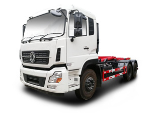 國五東風(fēng)天龍后雙橋車(chē)廂可卸式垃圾車(chē)