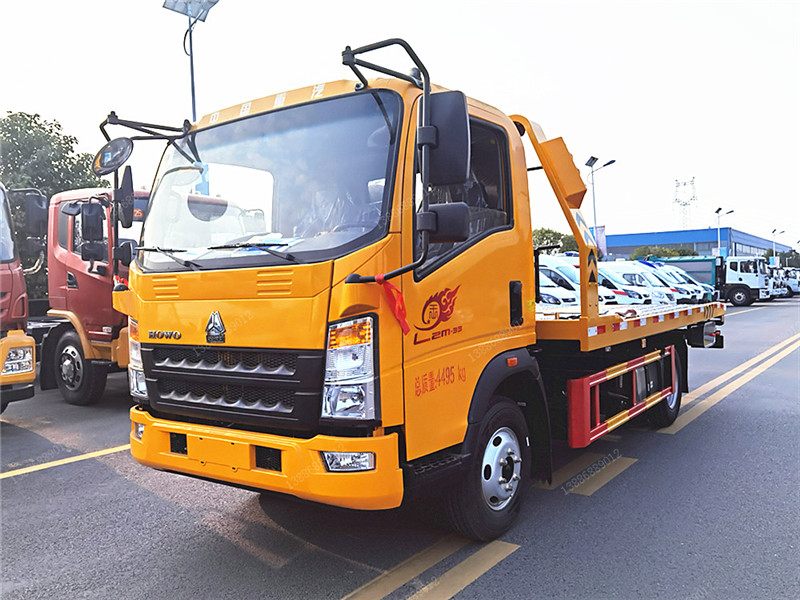 重汽豪沃藍牌一拖二清障車(chē)