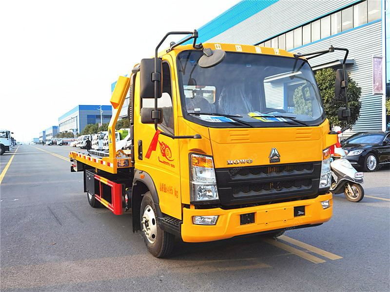 重汽豪沃藍牌一拖二清障車(chē)