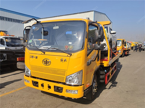 解放J6F藍牌一拖二清障車(chē)